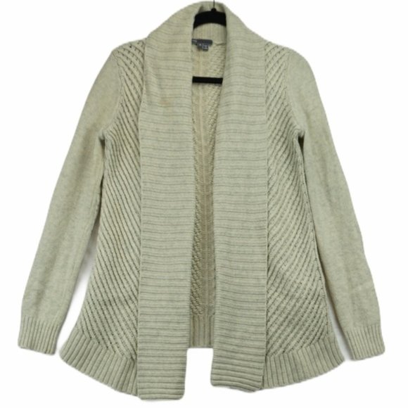 Vince wool yak cream knit sweater cardigan - Picture 1 of 5